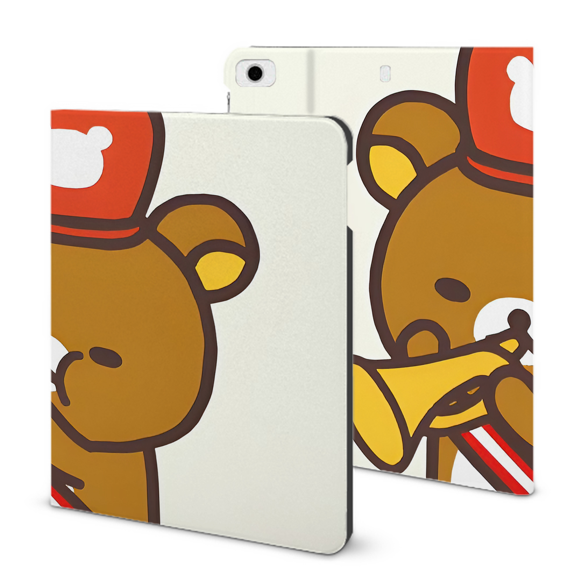 （画像用） リラックマ リラックマ キイロイトリ Rilakkuma Korilakkuma Kiiroitori IPad ケース ブック型 PUレザー TPU 耐衝撃 軽量 薄型 ペン収納なし 全面保護 IPad 各モデル対応